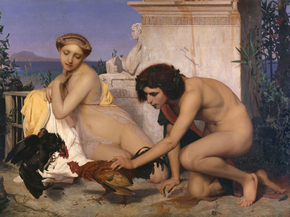 Jean-Leon Gerome - Young Greeks Attending a Cock Fight | Жан-Леон Жером Jean-Leon Gerome - Young Greeks Attending a Cock Fight | Жан-Леон Жером