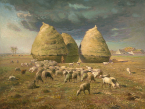 Jean-Francois Millet - Haystacks Autumn | Жан-Франсуа Милле