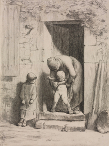 Jean-Francois Millet - Maternal Solicitude | Жан-Франсуа Милле
