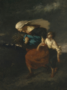 Jean-Francois Millet - Retreat from the Storm | Жан-Франсуа Милле