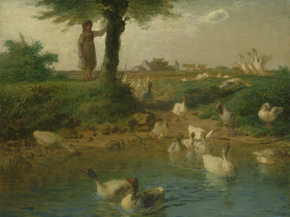 Jean-Francois Millet - The Goosegirl | Жан-Франсуа Милле