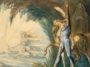 Johann Heinrich Fusely - Hagen and the Nymphs of the Danube | Иоганн Генрих Фюсли