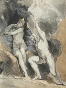 Johann Heinrich Fusely - Ixion and Nephele | Иоганн Генрих Фюсли