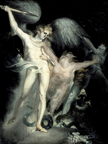 Johann Heinrich Fusely - Satan and Death with Sin Intervening | Иоганн Генрих Фюсли