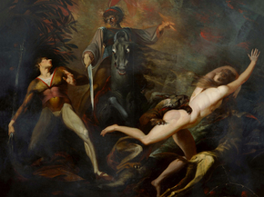 Johann Heinrich Fusely - Theodore Meets in the Wood the Spectre | Иоганн Генрих Фюсли