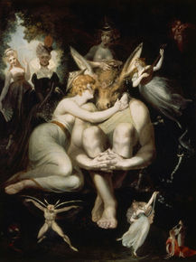 Johann Heinrich Fusely - Titania, Bottom and the Fairies | Иоганн Генрих Фюсли