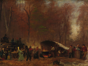Eastman Johnson - A Different Sugaring Off | Истмен Джонсон