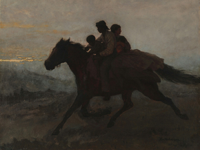 Eastman Johnson - A Ride for Liberty. The Fugitive Slaves | Истмен Джонсон
