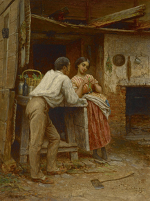 Eastman Johnson - Southern Courtship | Истмен Джонсон