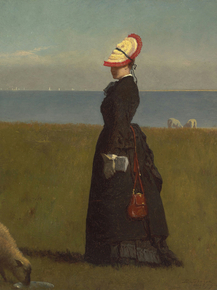 Eastman Johnson - Lambs, Nantucket | Истмен Джонсон