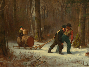 Eastman Johnson - On Their Way to Camp | Истмен Джонсон