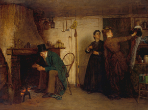 Eastman Johnson - The New Bonnet | Истмен Джонсон