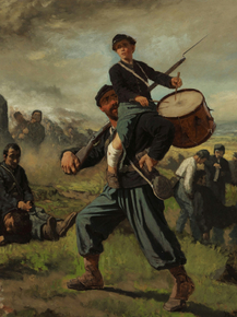 Eastman Johnson - The Wounded Drummer Boy | Истмен Джонсон