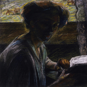 Umberto Boccioni - Portrait of the Artists Sister Reading | Умберто Боччони Umberto Boccioni - Portrait of the Artists Sister Reading | Умберто Боччони