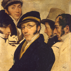 Francesco Hayez - Self portrait in a Group of Friend | Франческо Айец Francesco Hayez - Self portrait in a Group of Friend | Франческо Айец