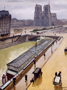 Albert Marquet | Альбер Марке - Дождливый день. Собор Парижской Богоматери