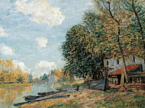 Alfred Sisley - Moret The Banks of the River Loing, 1877 | Альфред Сислей