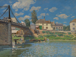 Alfred Sisley | Альфред Сислей - Мост в Вильнёв-ла-Гарен