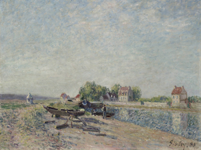 Alfred Sisley | Альфред Сислей - Сен-Мамм, канал Луан