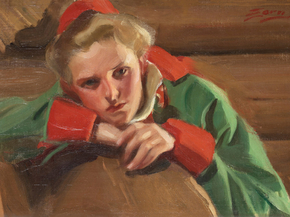 Anders Zorn | Андерс Цорн - Девушка из Муры Anders Zorn | Андерс Цорн - Девушка из Муры