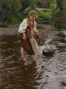 Anders Zorn | Андерс Цорн - Девушка из Олвдалена