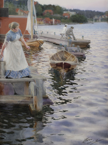 Anders Zorn | Андерс Цорн - Плещущие волны Anders Zorn | Андерс Цорн - Плещущие волны