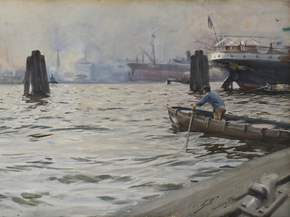 Anders Zorn | Андерс Цорн - Порт Гамбурга