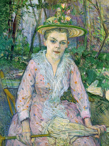 Henri de Toulouse-Lautrec | Анри де Тулуз-Лотрек - Женщина с зонтиком (Глухая Берта)