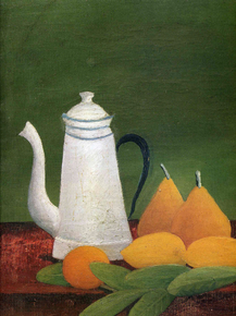 Henri Rousseau - Still life with teapot and fruit | Анри Руссо