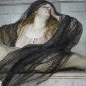 Arnold Bocklin | Арнольд Бёклин - Плач Марии Магдалины над телом Христа, 1867