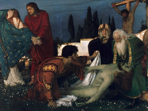 Arnold Bocklin - The Deposition | Арнольд Бёклин