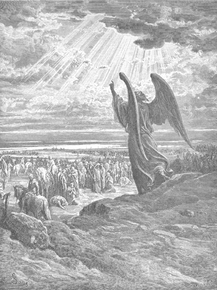 Gustave Dore - 045. An Angel Appears to the Israelites | Гюстав Доре