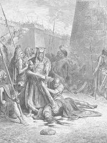 Gustave Dore - 057. The Death of Abimelech | Гюстав Доре