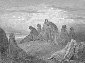 Gustave Dore - 059. Israelite Women Mourn with Jephthah's Daughter | Гюстав Доре..