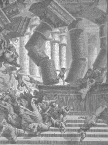 Gustave Dore - 064. The Death of Samson | Гюстав Доре