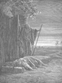 Gustave Dore - 065. A Levite Finds a Woman's Corpse | Гюстав Доре