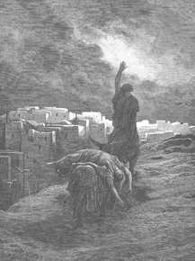 Gustave Dore - 066. The Levite Carries the Woman's Body Away | Гюстав Доре