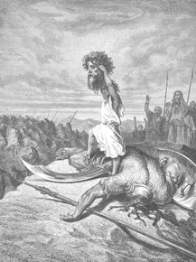 Gustave Dore - 071A. David Slays Goliath | Гюстав Доре