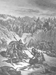 Gustave Dore - 078. Combat between Soldiers of Ish-bosheth and David | Гюстав Доре