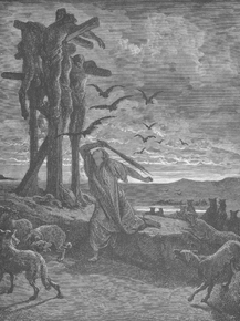 Gustave Dore - 082. Rizpahs Kindness toward the Dead | Гюстав Доре Gustave Dore - 082. Rizpahs Kindness toward the Dead | Гюстав Доре