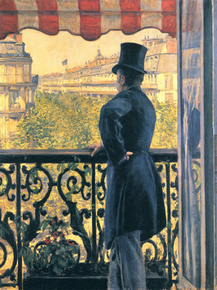 Gustave Caillebotte - Man on a balcony, 1880 | Гюстав Кайботт