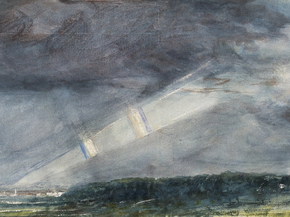 John Constable - London from Hampstead, with a double rainbow | Джон Констебл