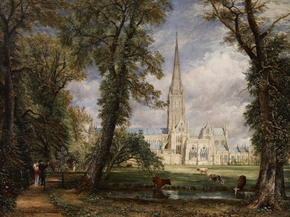 John Constable - Salisbury Cathedral from the Bishop's Garden | Джон Констебл