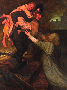 John Everett Millais - The rescue | Джон Эверетт Милле