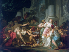 Jacques-Louis David - La morte di Seneca | Жак Луи Давид