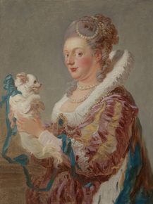 Jean-Honore Fragonard - A Woman with a Dog | Жан-Оноре Фрагонар