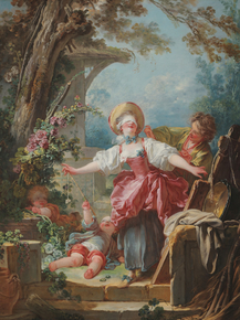 Jean-Honore Fragonard - Blind-Mans Buff | Жан-Оноре Фрагонар
