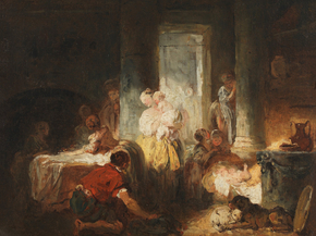 Jean-Honore Fragonard - Roman Interior | Жан-Оноре Фрагонар
