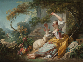 Jean-Honore Fragonard - The Shepherdess | Жан-Оноре Фрагонар