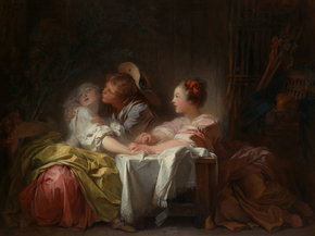 Jean-Honore Fragonard - The Stolen Kiss | Жан-Оноре Фрагонар
